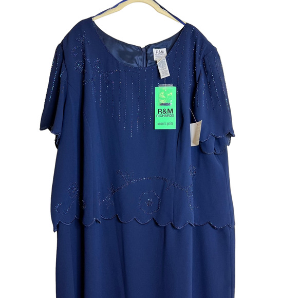 R&M Richards Deep Blue Maxi Dress - Picture 2 of 10